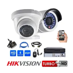 Hikvision - Kit 02 Cámaras Seguridad HD Combo Renovación