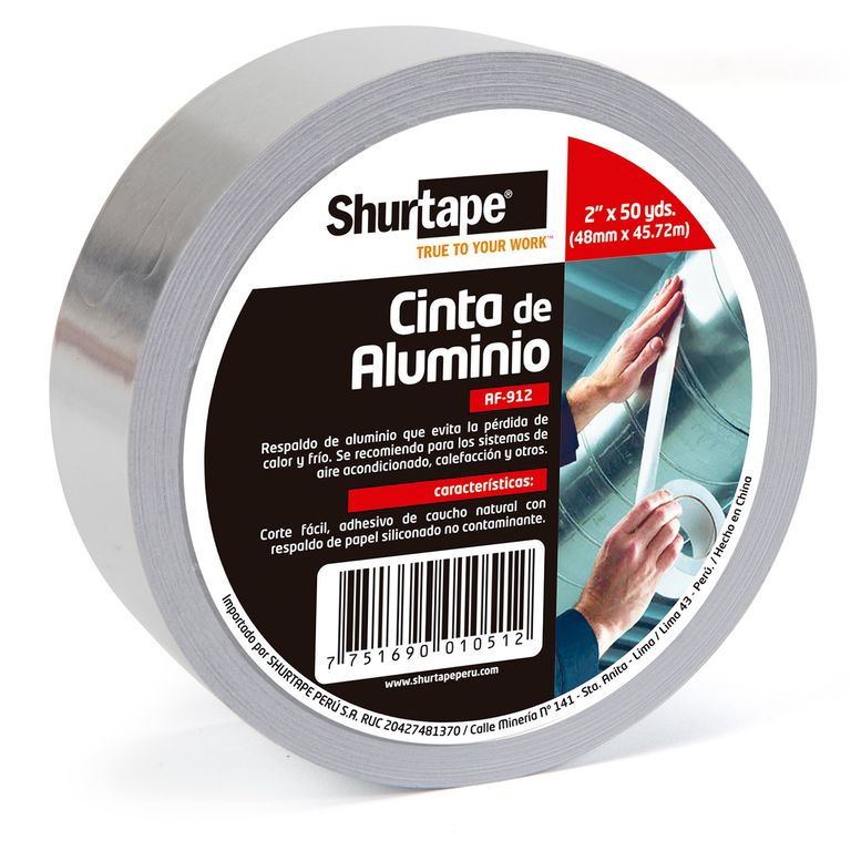Cinta de Aluminio 2" x 50 Yd AF-912