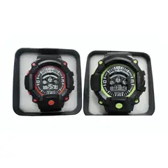 GENERICO - Kit 2 relojes pulsera con luz fecha y cronómetro