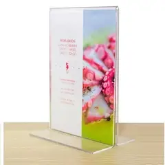 OEM - Portafolleto de Acrilico A5 - Forma de T