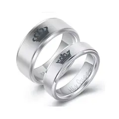 GENERICO - Anillo de pareja o compromiso Tu Rey y Reyna