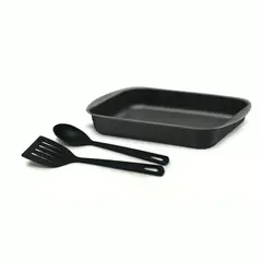 TRAMONTINA - Bandeja Asadera Rectangular Starflon Max Grafito 45 cm