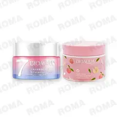 BIOAQUA - PACK CREMA HIDRATANTE VEGANA Y CREMA EXFOLIANTE PEACH EXTRACT