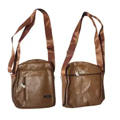 GENERICO - Pechera Mochila Morral Hombre cuero sintético - 5 bolsillos