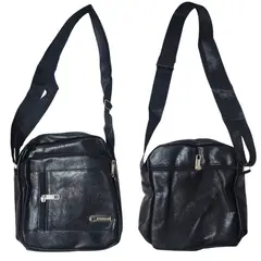 GENERICO - Pechera Mochila Morral Hombre cuero sintético - 5 bolsillos