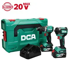DCA - ADKIT26EK TALADRO PERCUTOR ADJZ2060i + ATORNILLADOR DE IMPACTO ADPL208