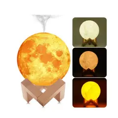 GENERICO - Humidificador de Aire Lámpara Portátil Luna 3D Led
