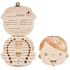 GENERICO - CAJA DE DIENTES DE LECHE MODELO NIÑA PARA BEBÉ