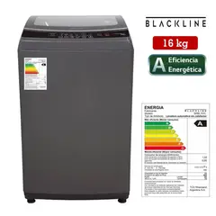 BLACKLINE - Lavadora SPBL16TL Carga Superior 16Kg Gris