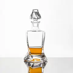 MEGIMPERU - Decantador de Whisky o Bourbon diseño trenzado