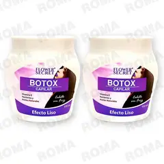 GENERICO - PACK 2 BOTOX CAPILAR EFECTO LISO FLOWER SECRET 1000ML