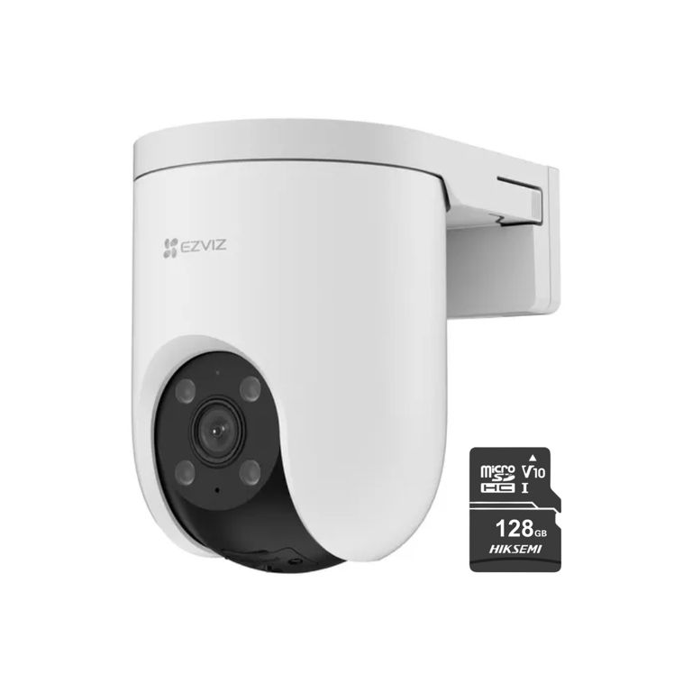 Cámara de seguridad H8C 3K 5MP Exterior 360 Grados + SD128GB -