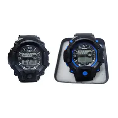 GENERICO - Kit 2 reloj pulsera con luz cronometro fecha 1c