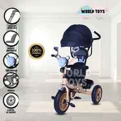 FLIPPER - Triciclo Giratorio con reflector «TRI CHOPPER» Black