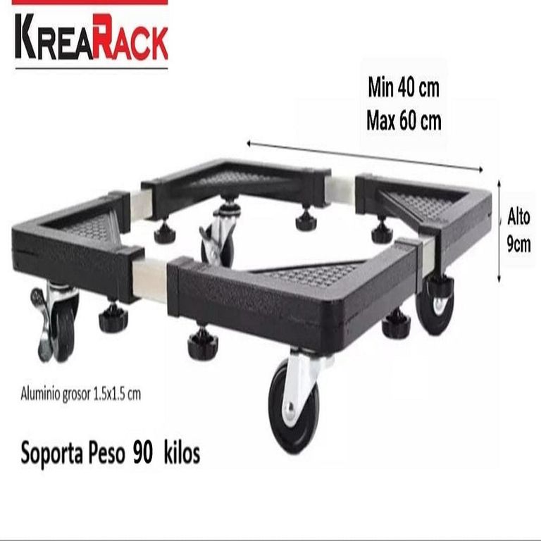 Base Con Rueda regulable Para Cocina Lavadora