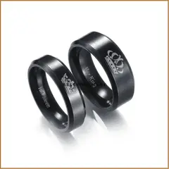 GENERICO - Anillo de pareja "King & Queen" – Amor con Estilo