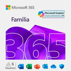 MICROSOFT - 365 FAMILIA + IA COPILOT 6 USUARIOS