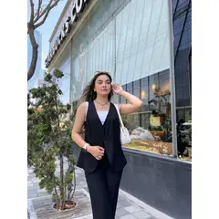 ALLEZ COLLECTION - Chaleco sastre de mujer elegante con forro