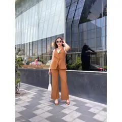 ALLEZ COLLECTION - Chaleco sastre de mujer elegante con forro