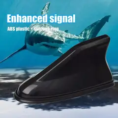 GENERICO - ANTENA DE RADIO ESTILO ALETA DE TIBURÓN NEGRO
