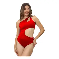 GENERICO - Trikini Aq-70 Doble Licra Sin Copa Color Rojo