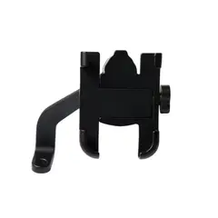 GENERICO - SOPORTE ALUMINIO PARA CELULAR NEGRO PARA ESPEJO