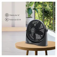 MIRAY - Ventilador de Mesa y Piso 55 W VMC-1058 de16 Pulgadas