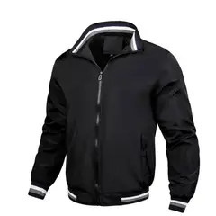 TIOZONEY - Chaqueta casual para hombres - Negro