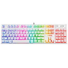 CYBERTEL - Teclado Semimecanico Gamer Xtreme Blanco Xtreme