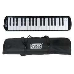 GENERICO - Melódica 37 teclas negra JDR MM37 BK funda.