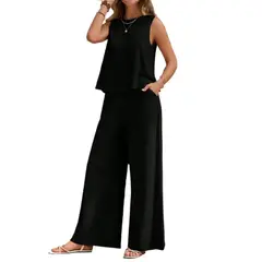 TIOZONEY - Blazer vest y pantalones casuales para mujeres Traje.