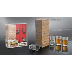 GENERICO - Drunken Tower Jenga Shots Jenga Adulto Juegos de Mesa Fiesta