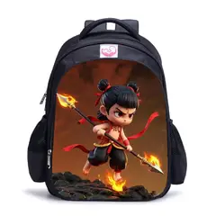 BLWOENS - NE ZHA Mochilas escolares - Negro