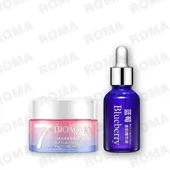BIOAQUA - PACK CREMA HIDRATANTE VEGANA Y SERUM BLUEBERRY ESSENCE