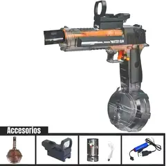 GENERICO - Juguete Pistola de Agua Eléctrica Automática y Manual