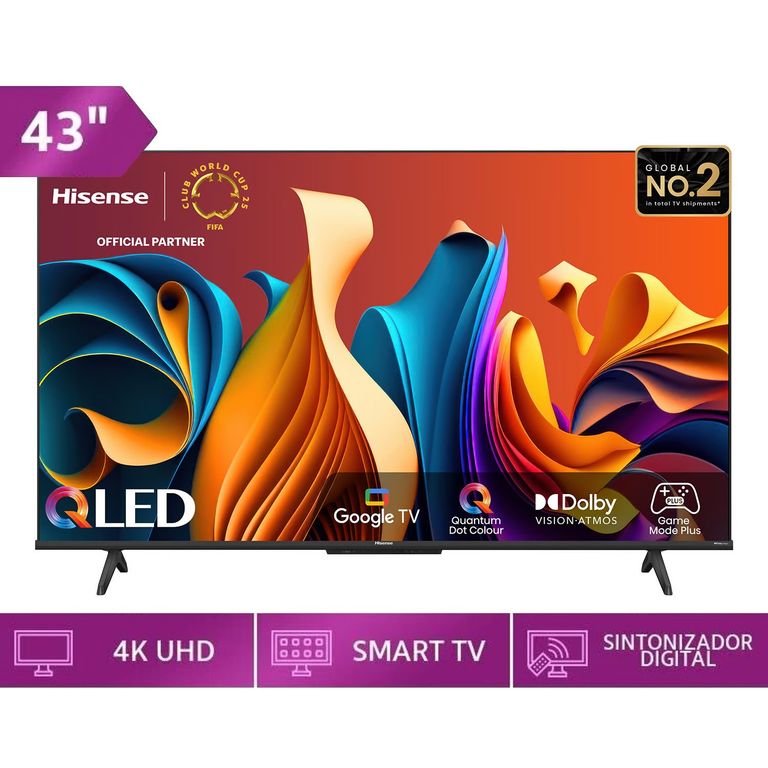 Televisor 43 Qled 4K UHD Negro 43Q6N