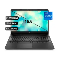 HP - LAPTOP 250 G10 I7-1355U, 8GB RAM, 512GB SSD, 15.6", SIN WINDOWS (9S8U5LA)