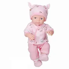 GENERICO - Muñeca bebe de plastico 30cm cuerpo completo