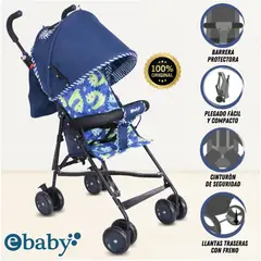 EBABY - Coche Bastón «SWEET VIEW» Blue