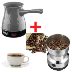 OEM - Pack 2 en1 Molinillo de Granos de Café Y Cafetera Eléctrica