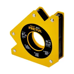 PRETUL - Escuadra magnética 5" para soldar, capacidad 25 kg,
