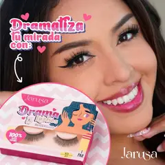 GENERICO - Pestañas Postizas 1 par Drama Lashes Jarusa 6D