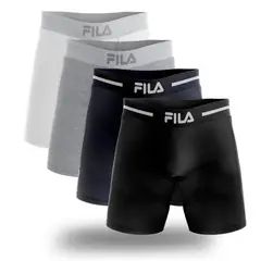 FILA - Pack x4 Bóxer Largo Pretina Ancha Multicolor 1