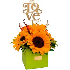 GREEN HOUSE FLORERIA - Arreglo de Girasoles Amazonia Love