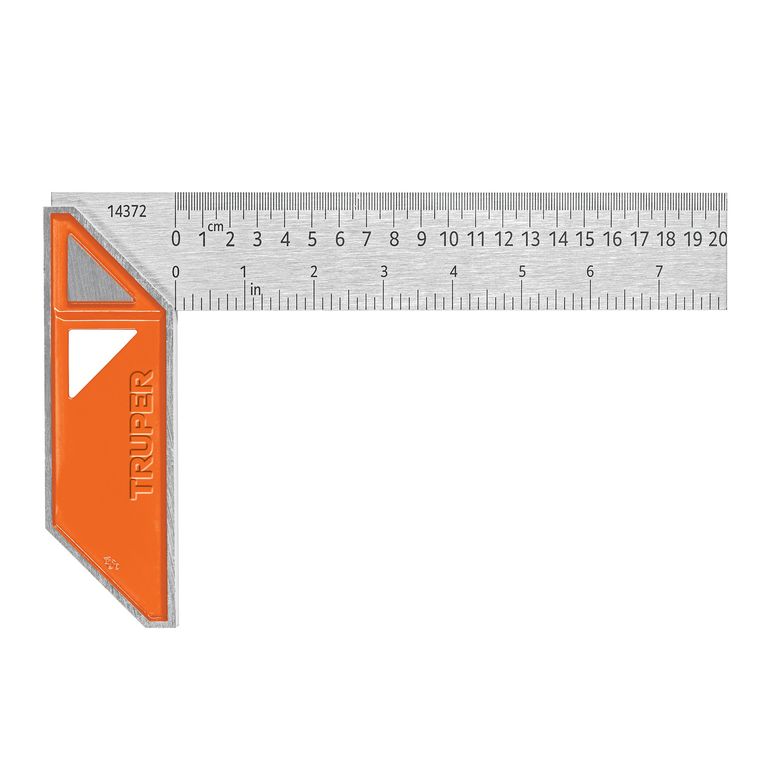 Escuadra 8 para carpintero con mango 100% de aluminio 14372