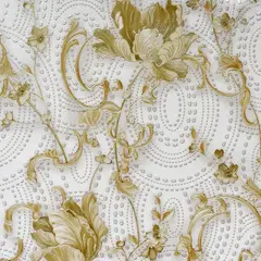 MULTITOP - Papel Tapiz Antonella106 cm x10 MTS Crema Dorado