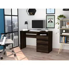 NACION MUEBLES - ESCRITORIO SHOGUN COLOR MARRÓN OSCURO