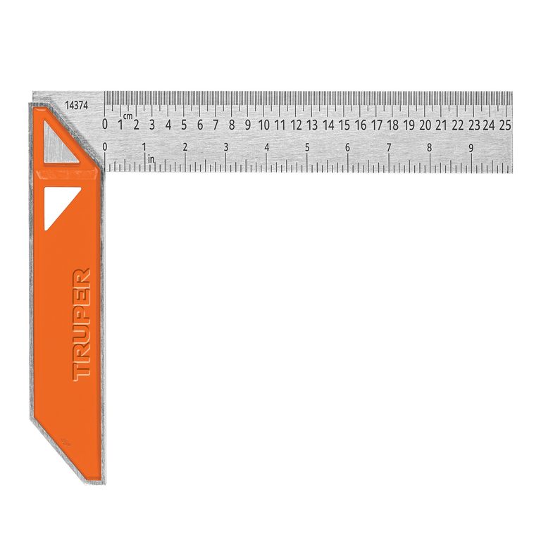 Escuadra 10 para carpintero con mango 100% de aluminio 14374