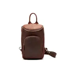 GENERICO - Morral Pechera de cuero vacuno marron