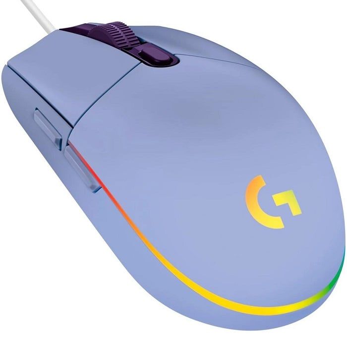 Mouse G203 LILA - RGB LIGHTSYNC Con 6 Botones Para Juegos
